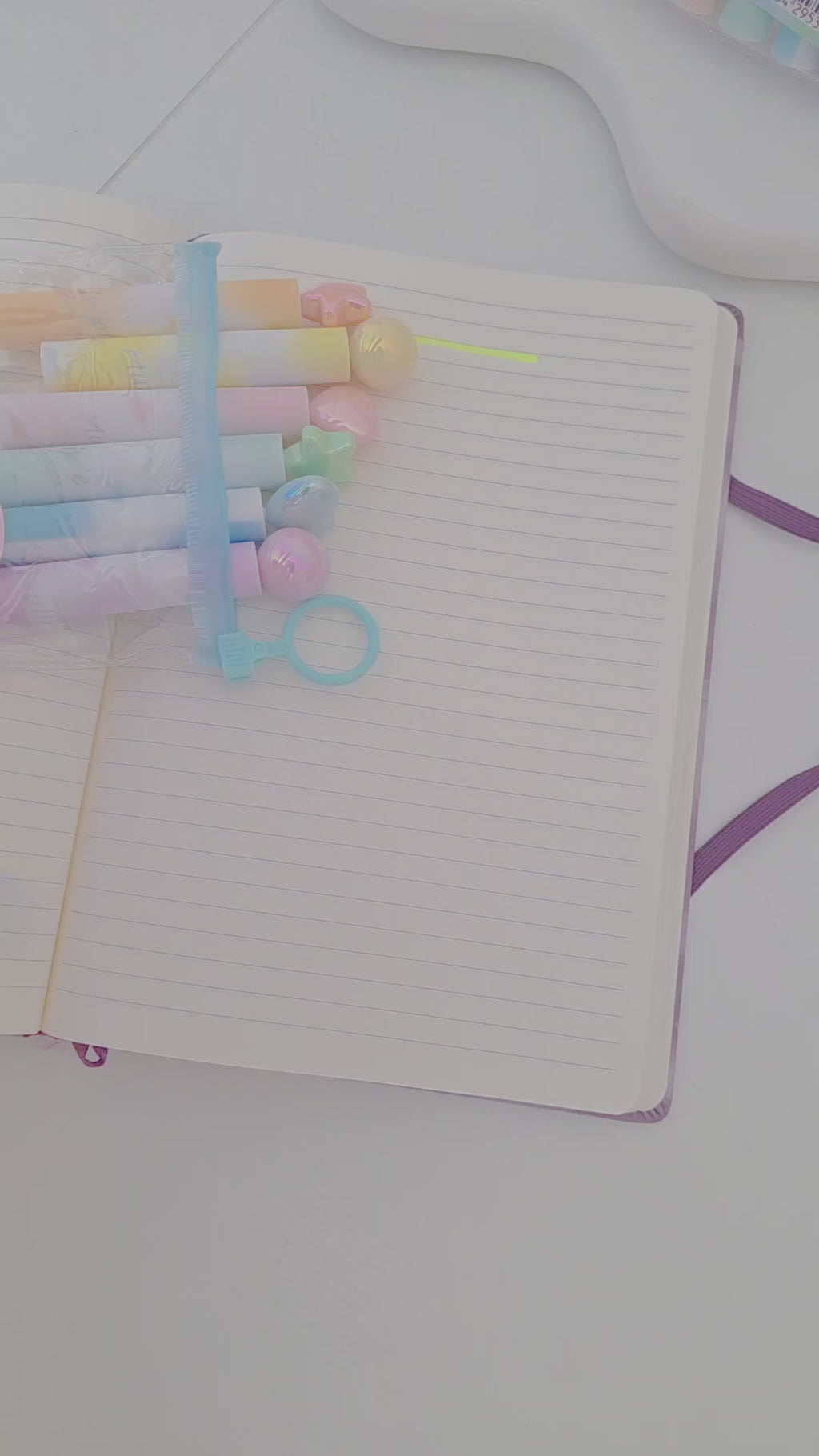 Set de 6 Surligneurs Kawaii Pastel
