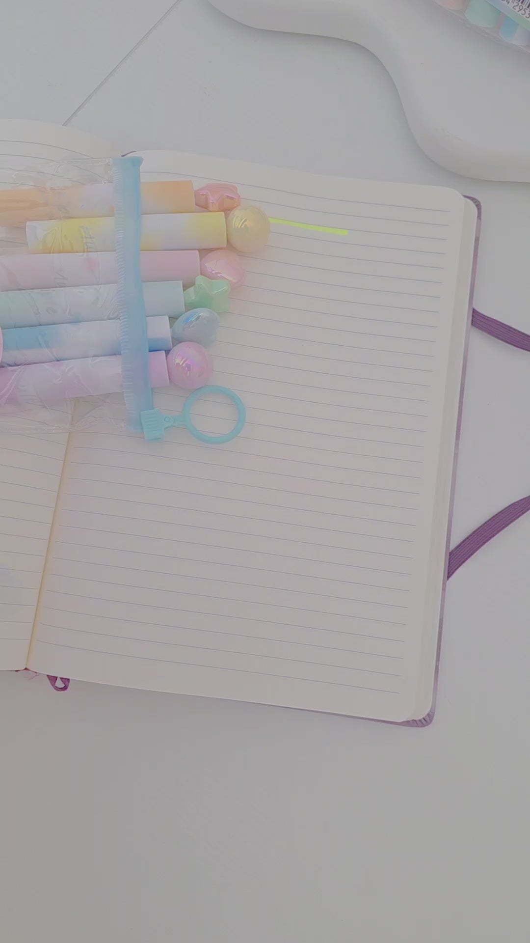 Set de 6 Surligneurs Kawaii Pastel
