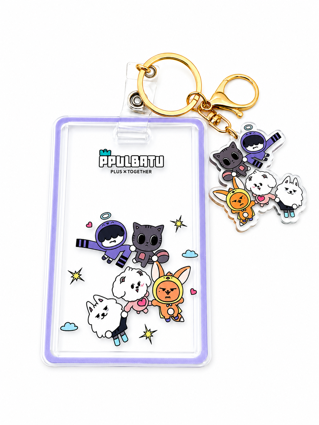 Porte-carte / porte-badges kawaii  – Personnage PPULBATU aléatoire ✨