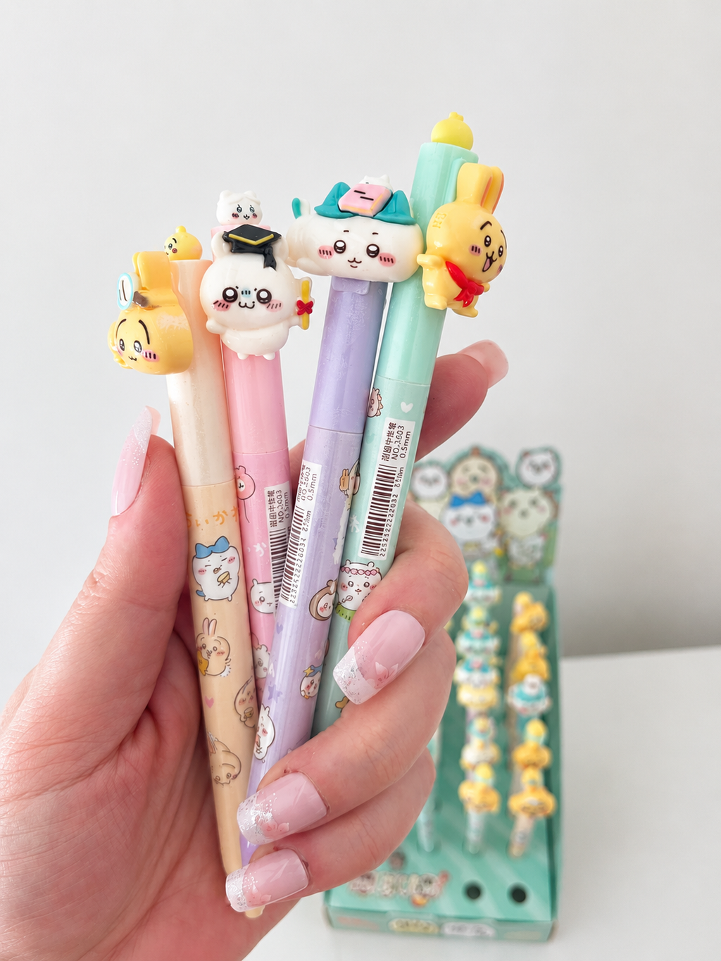Stylo gel kawaii Chiikawa topper 3D 🌸