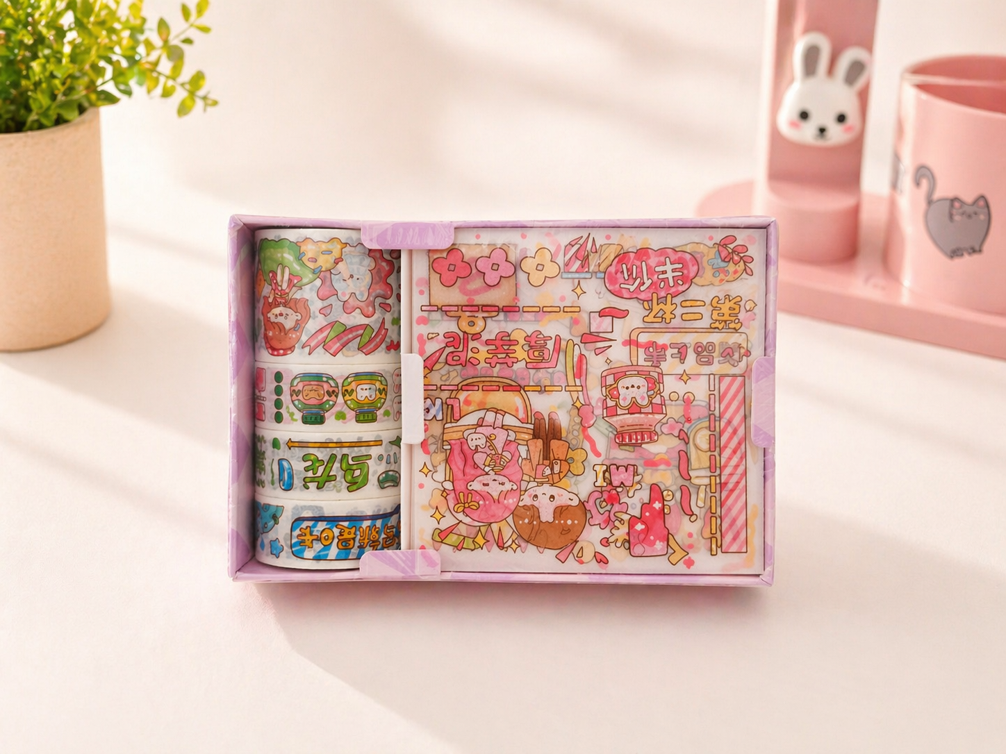 Washi tape kawaii détail motifs mignons et colorés – Mimisu
