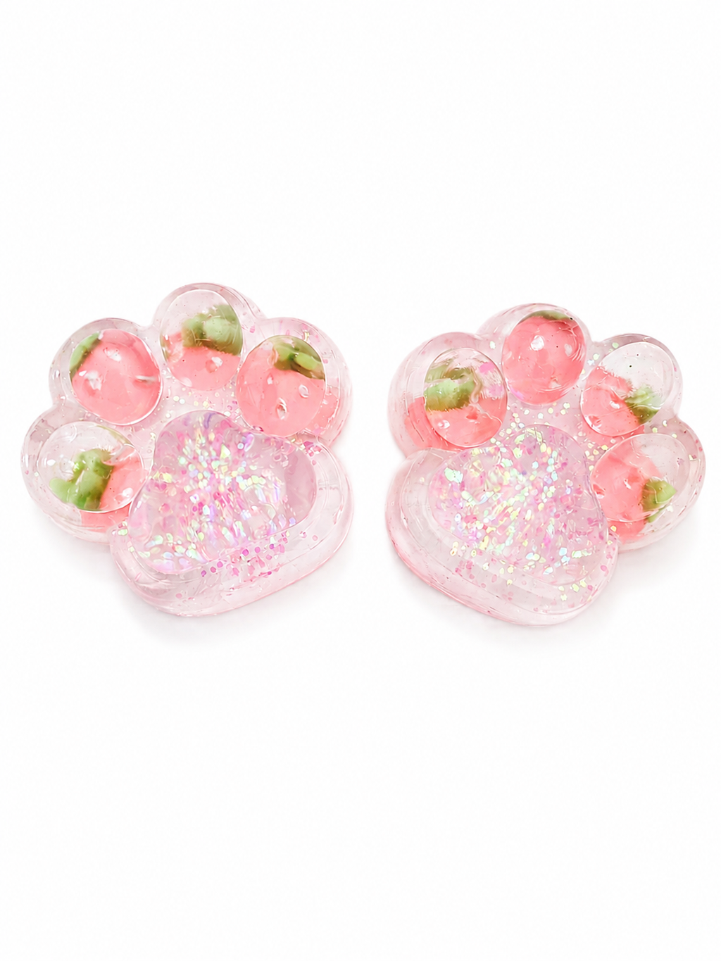 Squishy Patte de Chat Kawaii 🐾 – Squeeze Anti-Stress Glitter