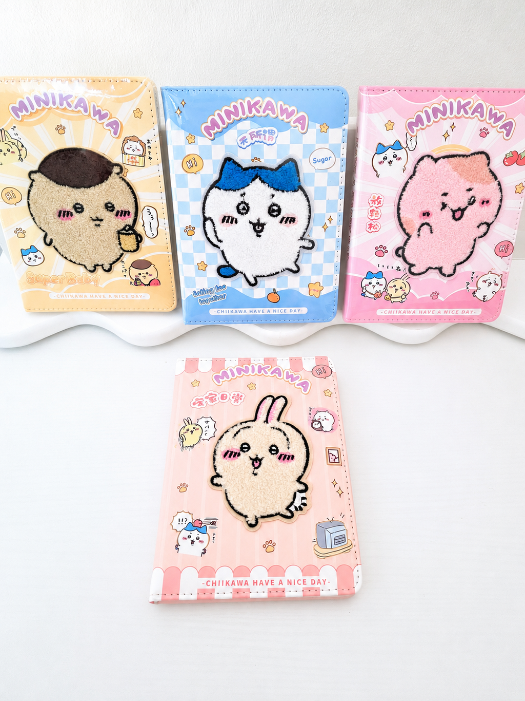 Carnet Chiikawa Minikawa détail patch relief couverture – Mimisu
