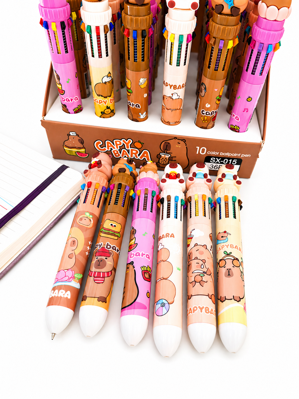 Stylo bille 10 couleurs Capybara 🐾