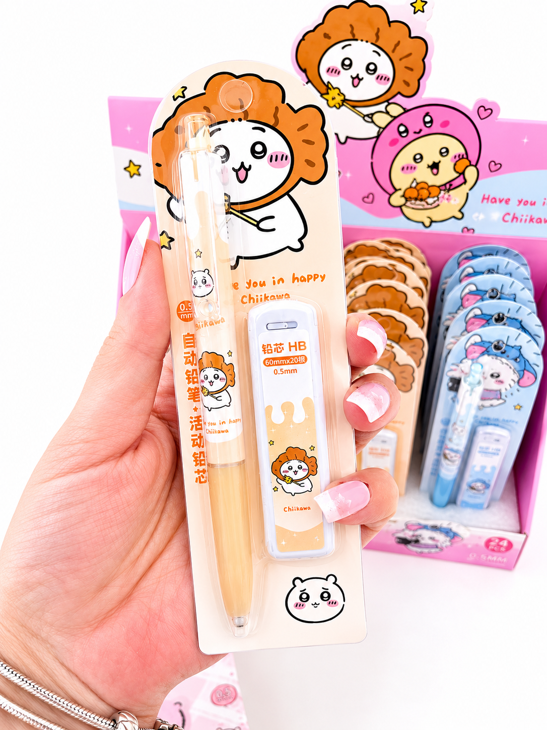 Set crayon mécanique kawaii Chiikawa 🖊️