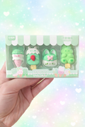 Set de 4 gommes kawaii ice cream détail designs colorés et mignons – Mimisu
