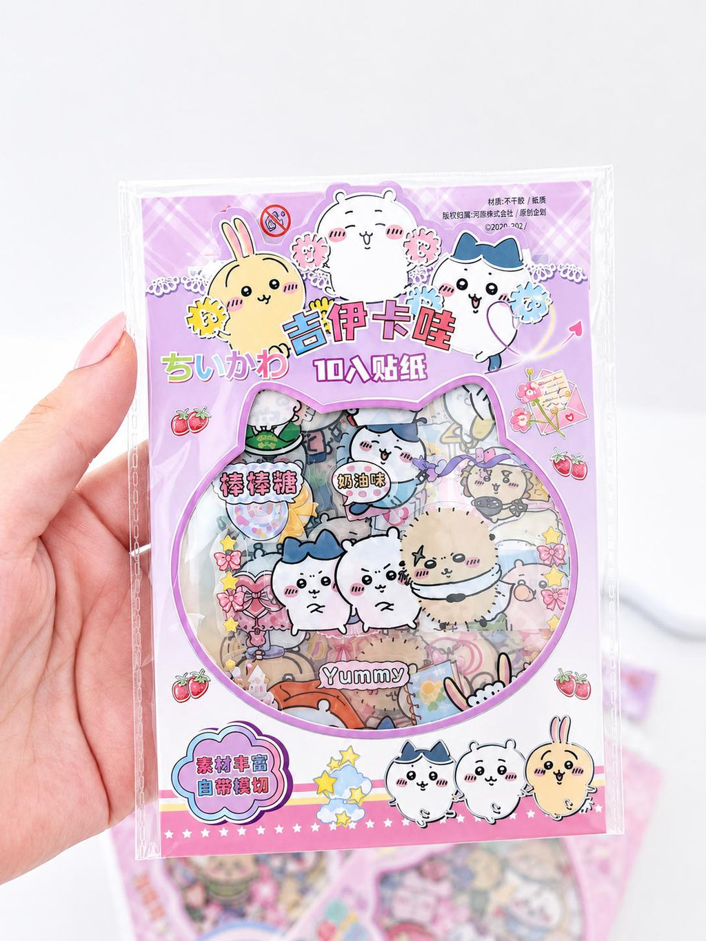 Stickers Chiikawa kawaii détail couleurs pastel et designs variés – Mimisu
