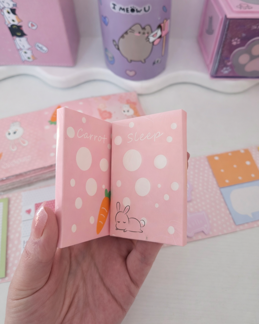 🐰 Mini carnet de Post-its Kawaii Lapin ✨