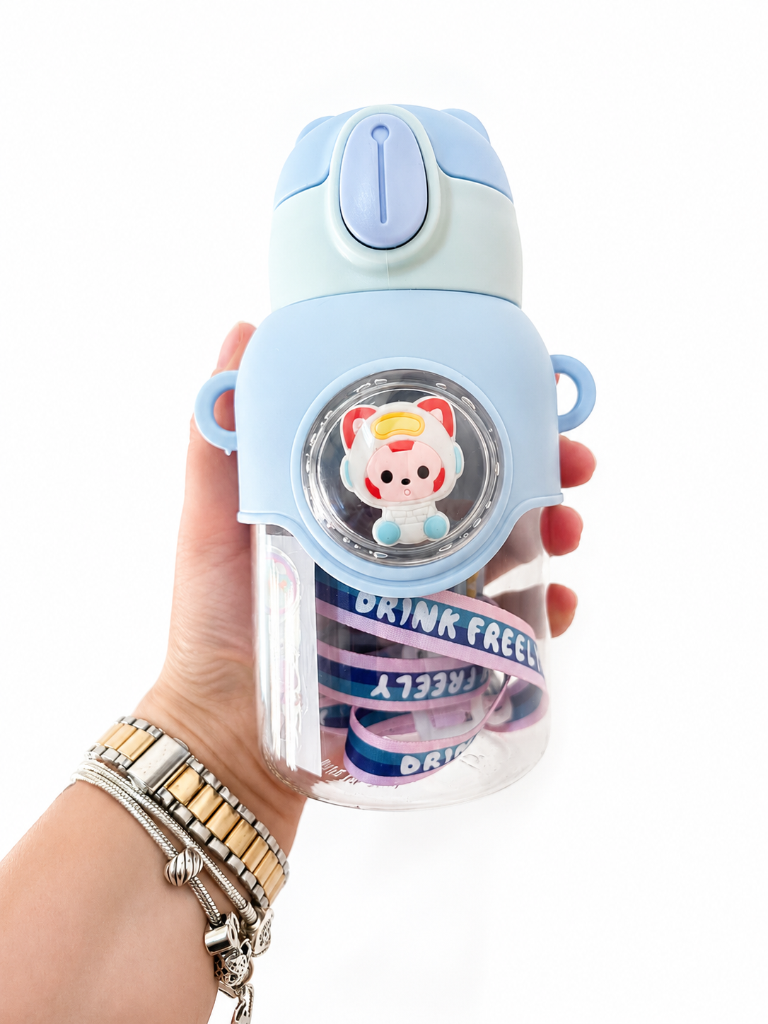 Gourde kawaii chat 600ml détail illustration chat mignon – Mimisu
