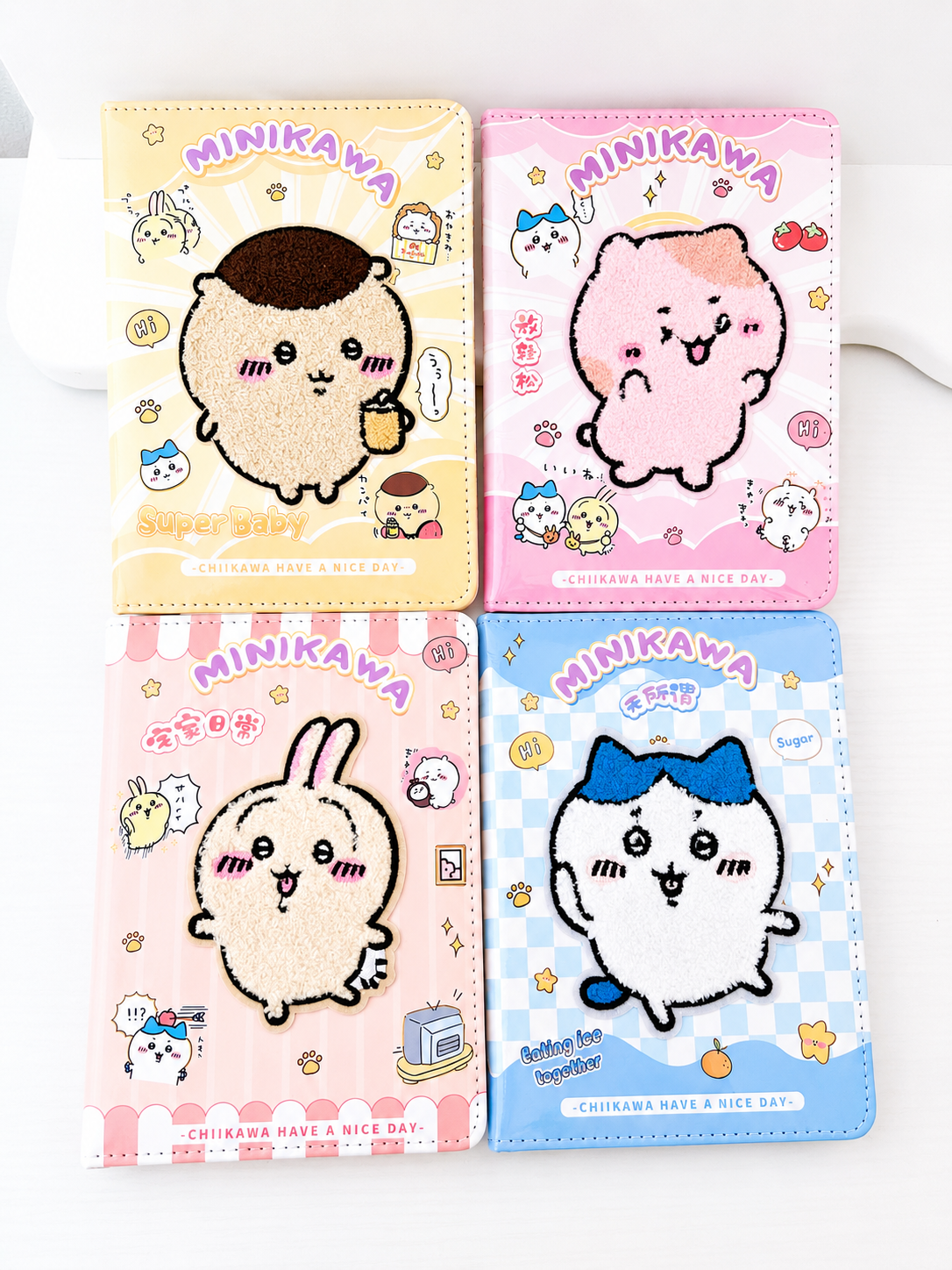 Carnet Chiikawa Minikawa sur fond blanc vue de côté – Mimisu
