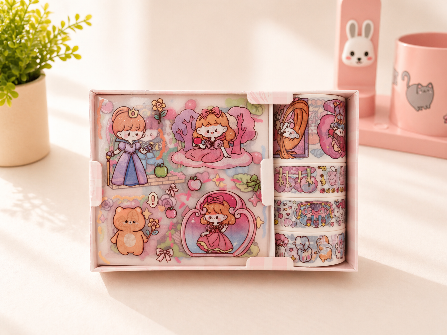 Mini kit kawaii box illustrée vue de côté – Mimisu
