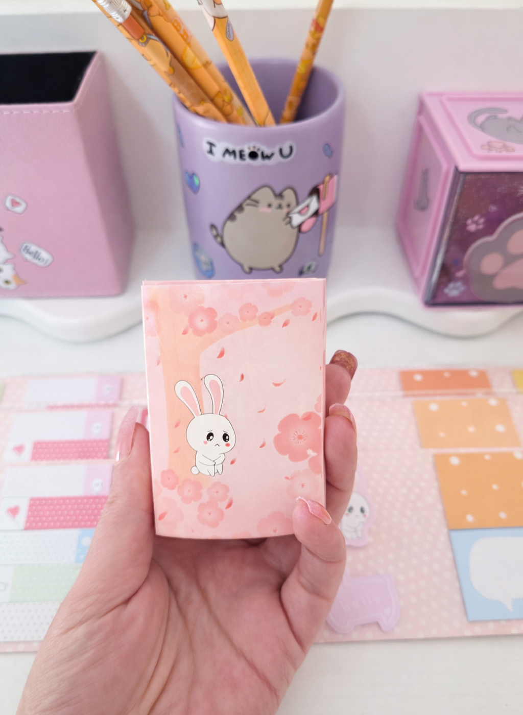 🐰 Mini carnet de Post-its Kawaii Lapin ✨