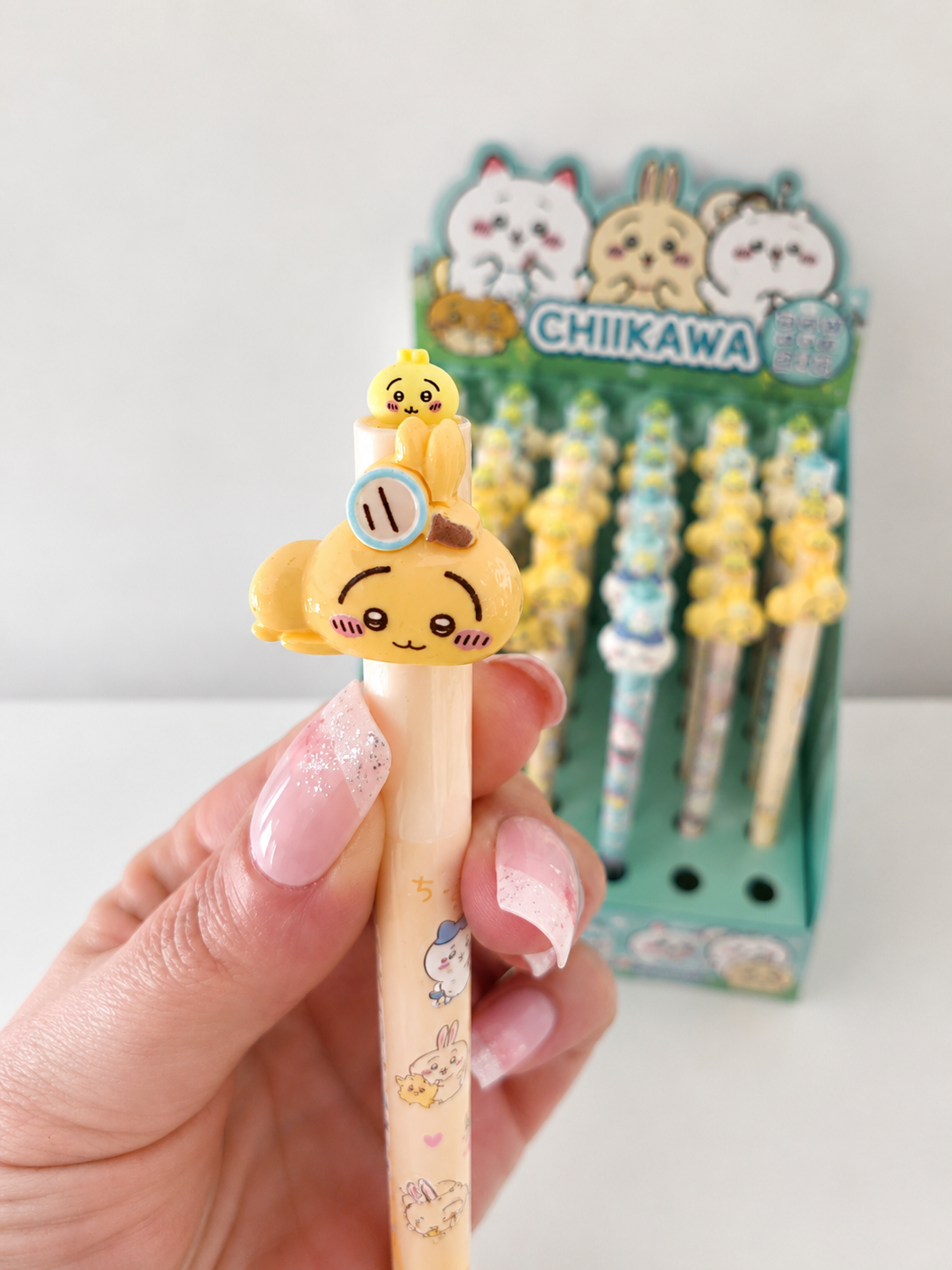 Stylo gel kawaii Chiikawa topper 3D 🌸