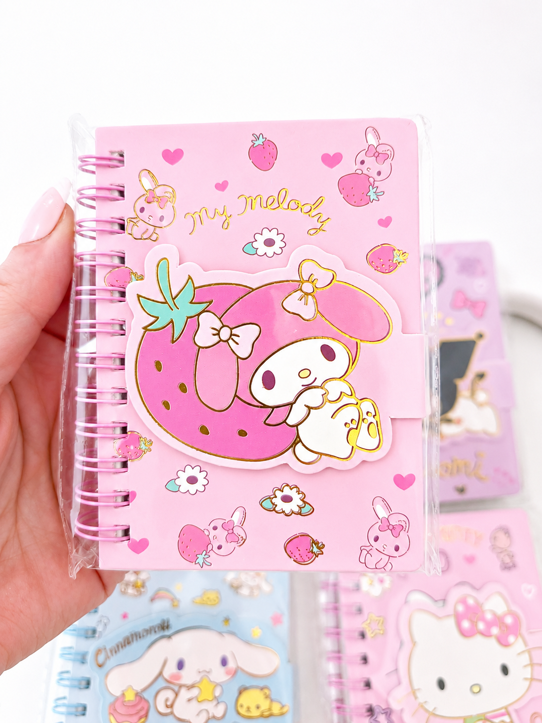 Carnet pocket Sanrio kawaii détail fermeture aimantée – Mimisu
