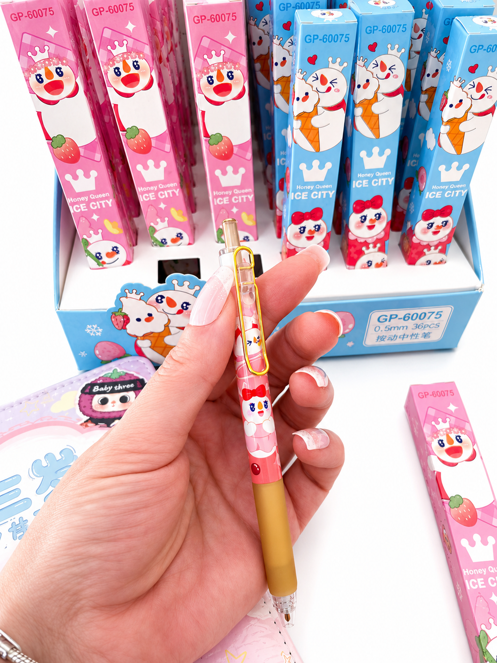 Stylo gel kawaii Ice City ✨