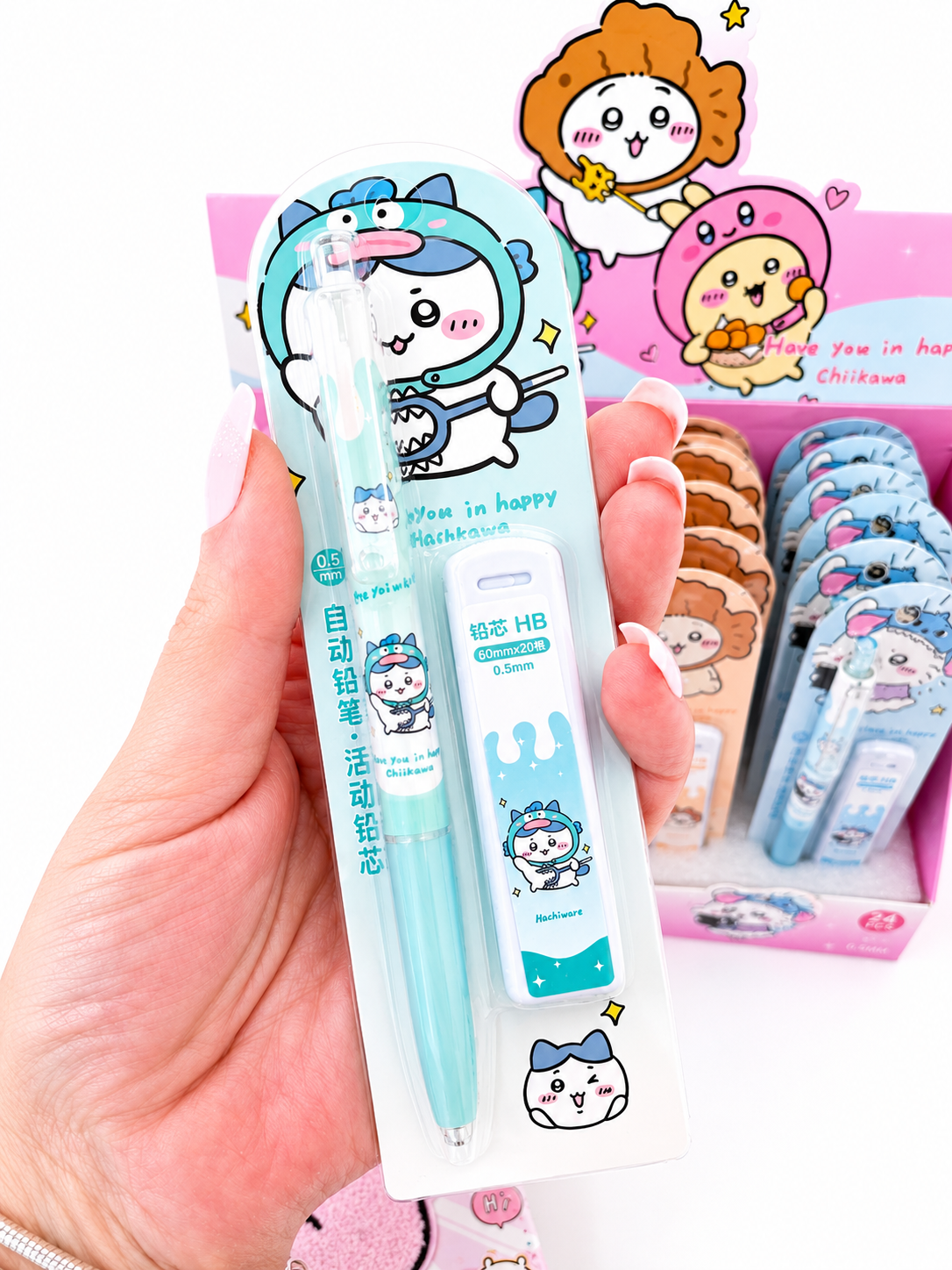 Set crayon mécanique kawaii Chiikawa 🖊️
