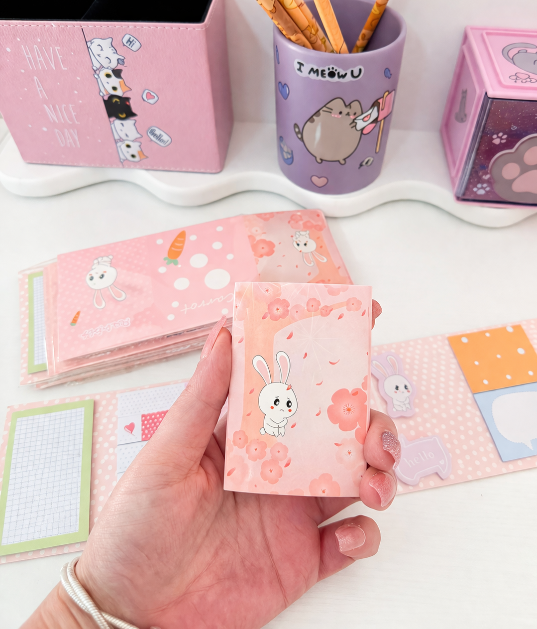 🐰 Mini carnet de Post-its Kawaii Lapin ✨
