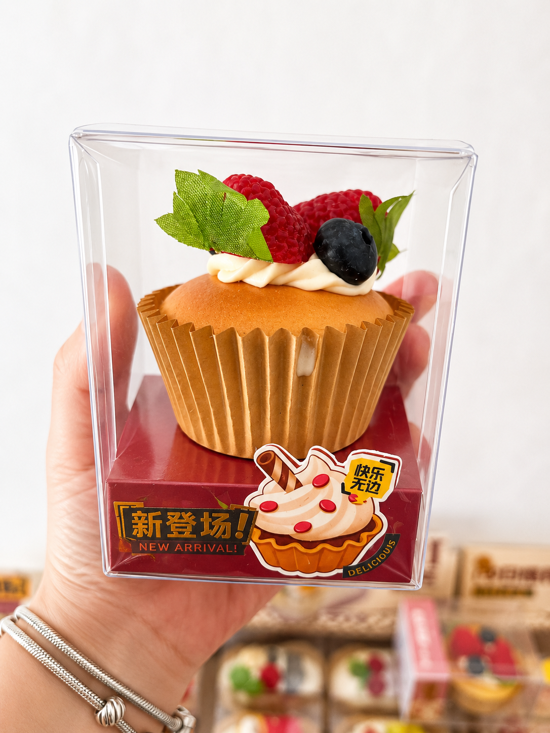 Squishy Cupcake Aimanté Kawaii 🧁 – Slow Rising Anti-Stress
