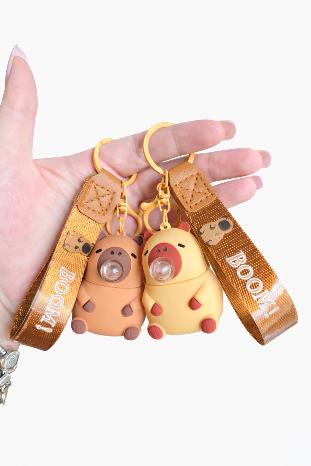 Porte-clé Capybara – La bulle qui fait craquer