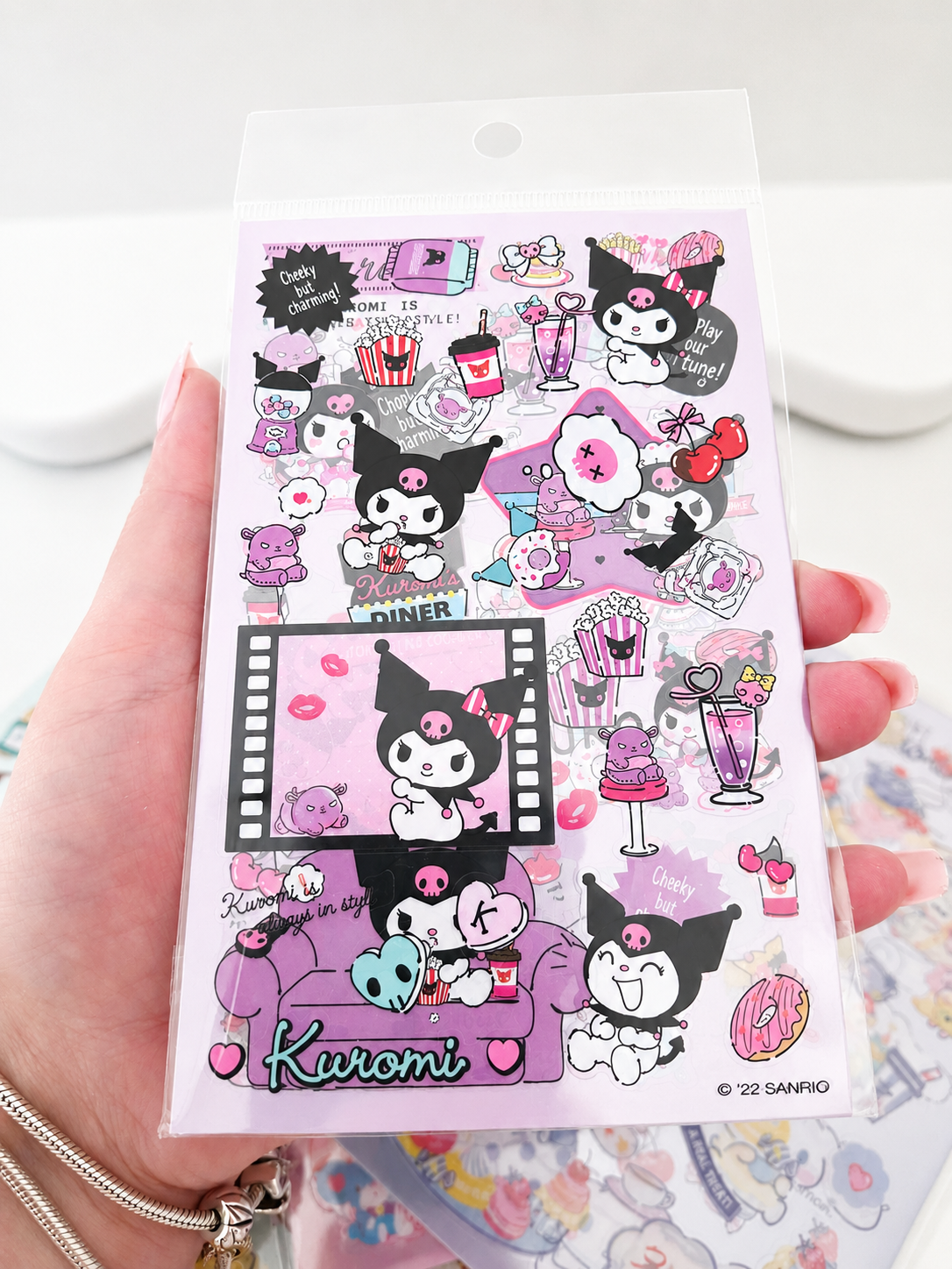 Stickers PET Sanrio kawaii feuille de stickers dépliée – Mimisu
