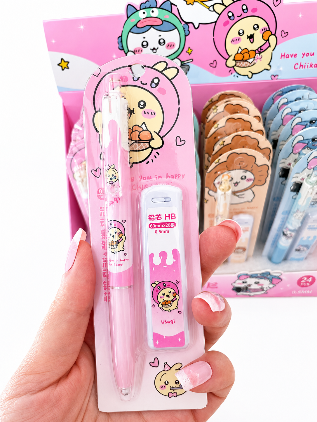 Set crayon mécanique kawaii Chiikawa 🖊️
