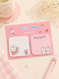 Bloc-notes kawaii Happy Day tenu en main pour montrer la taille – Mimisu
