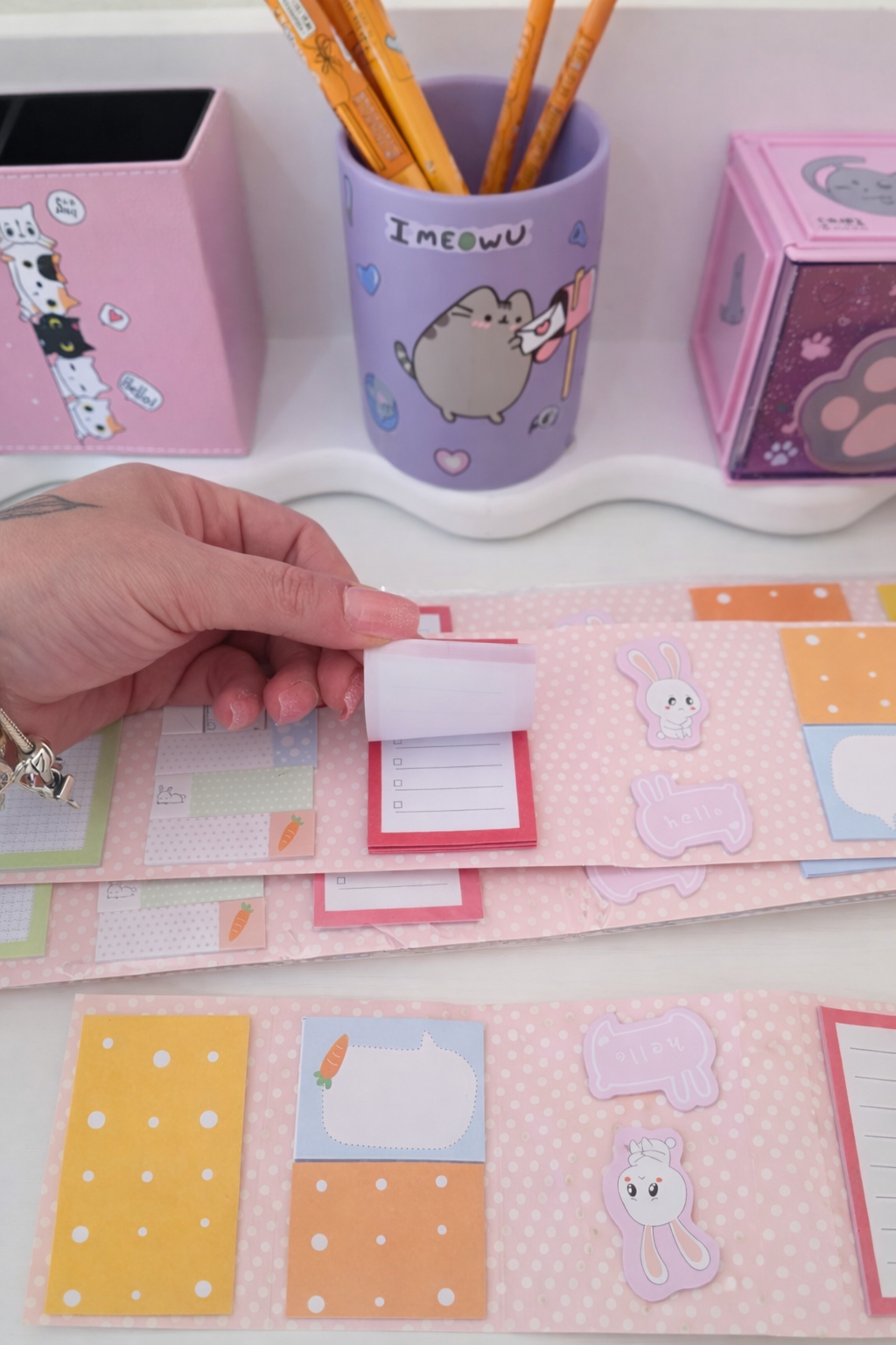 🐰 Mini carnet de Post-its Kawaii Lapin ✨